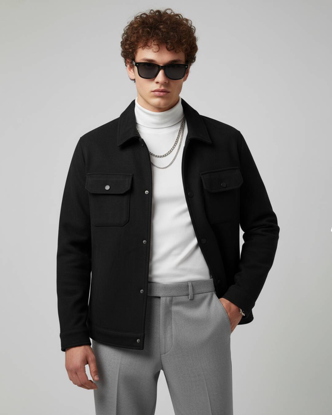 Jacket - Black and Grey