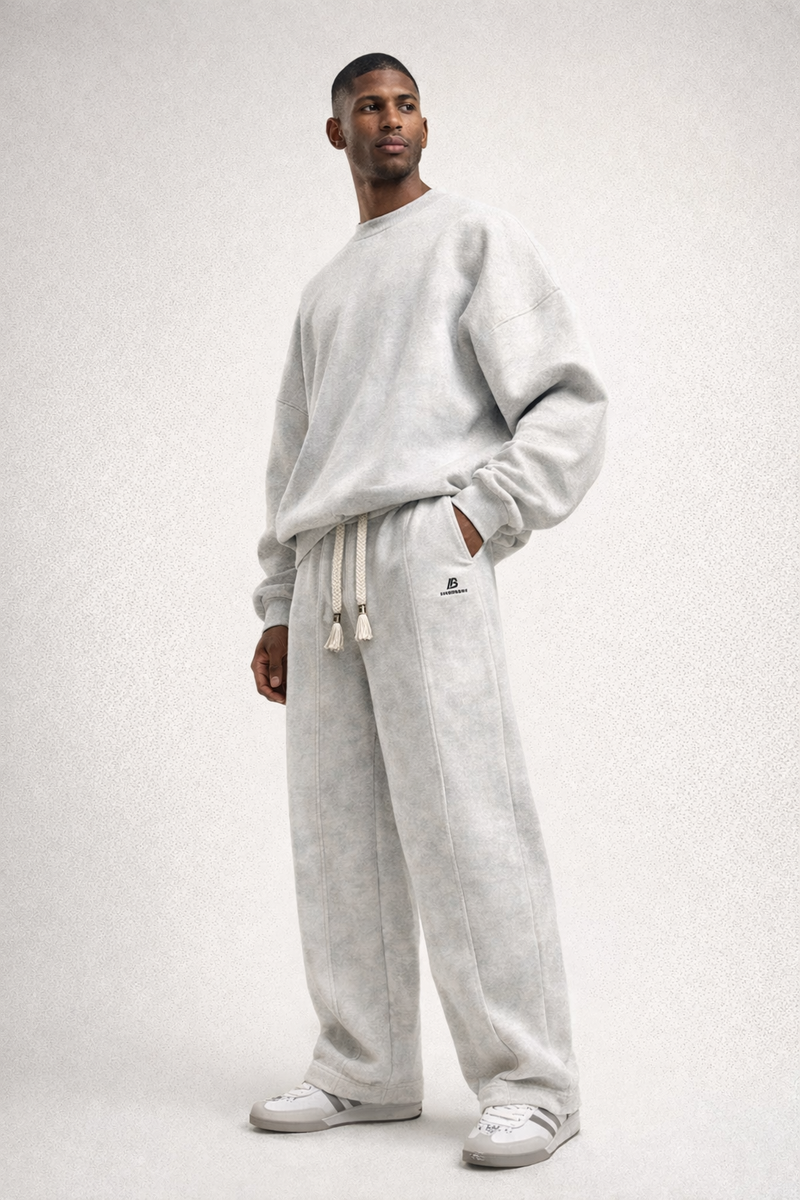 White and grey Joggers