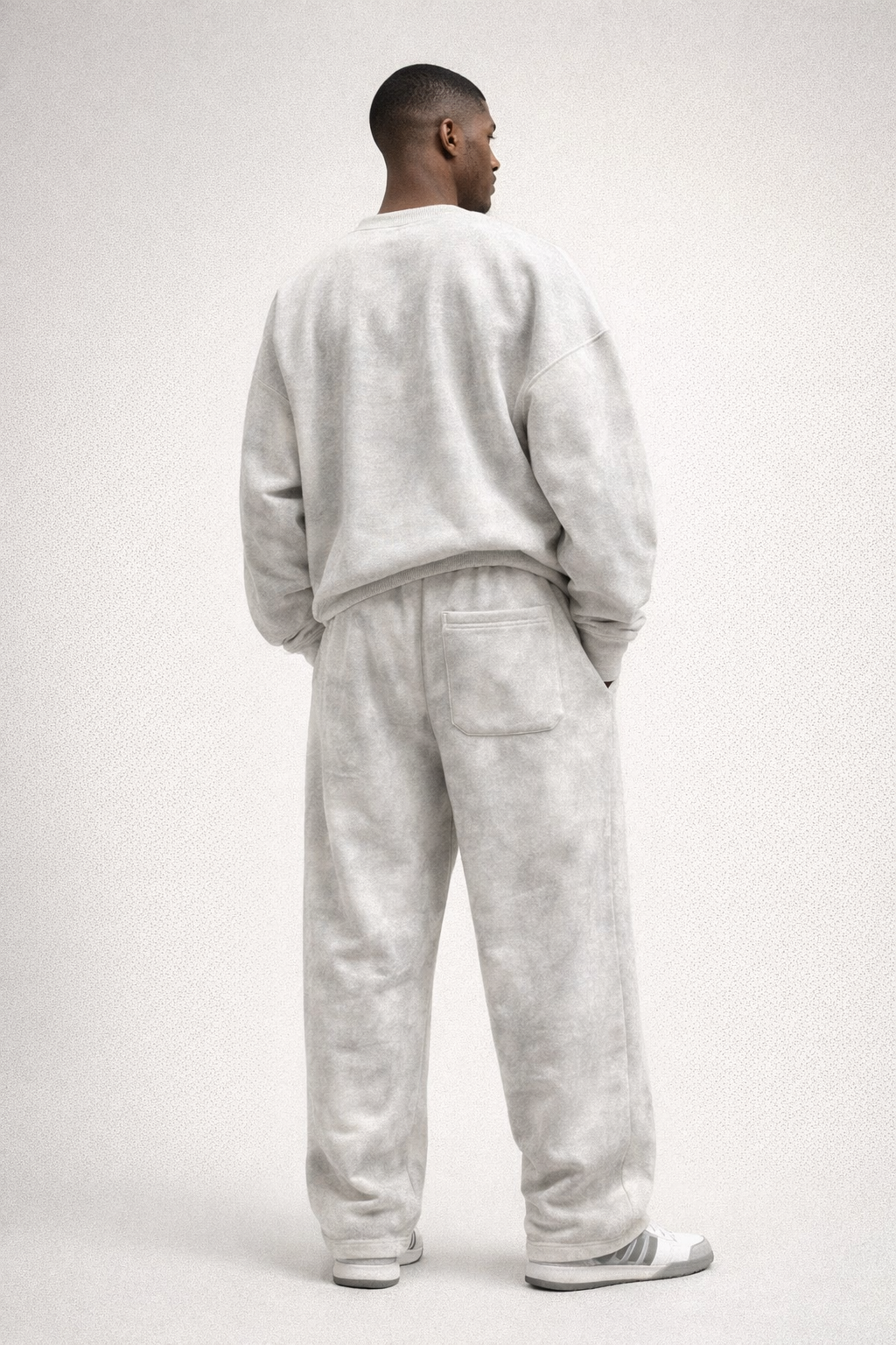 White and grey Joggers