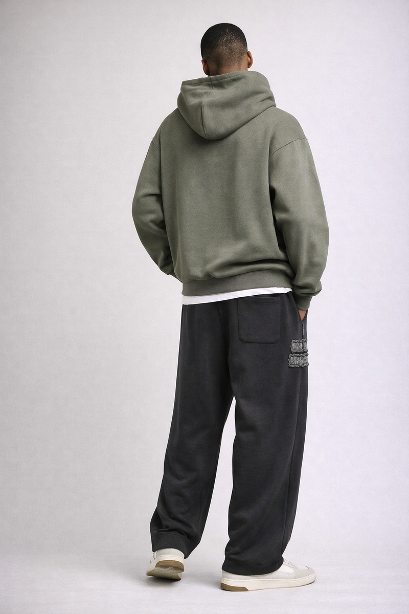 Black Joggers with Patch