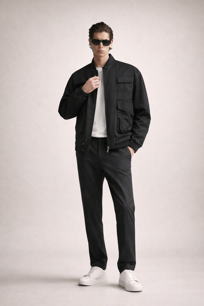 Zipper black jacket