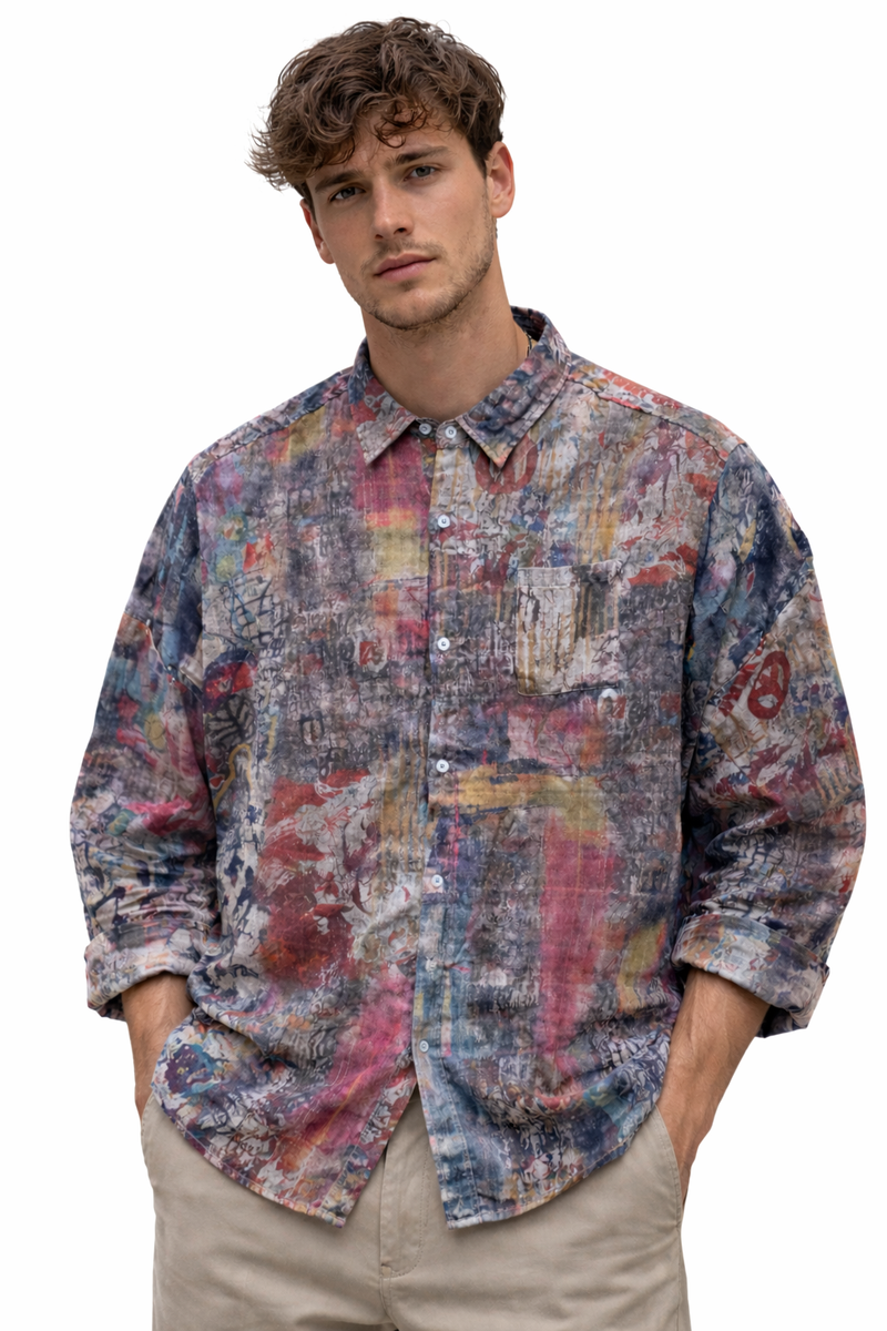 Silver linked Sleeve Shirt