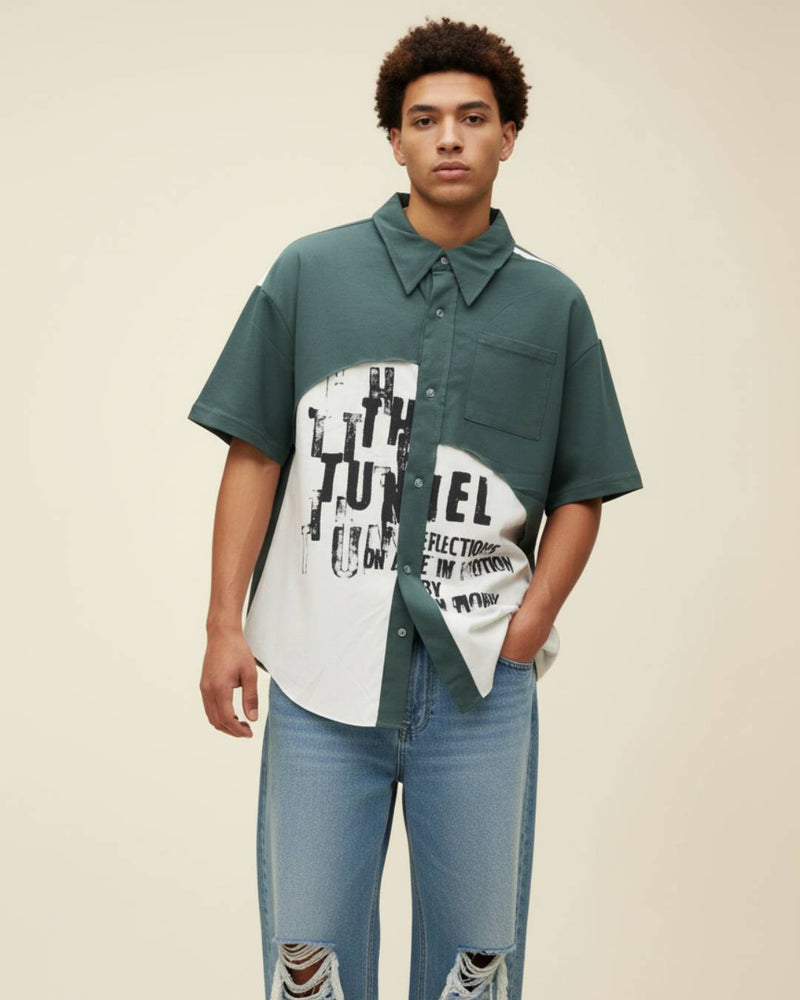 Green Beige Shirt