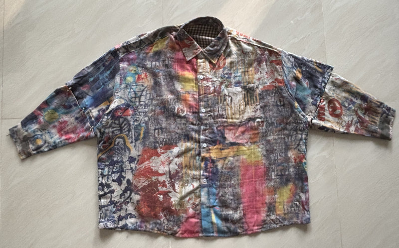 Silver linked Sleeve Shirt