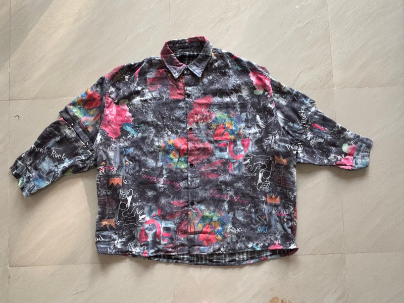 Silver linked Sleeve Shirt