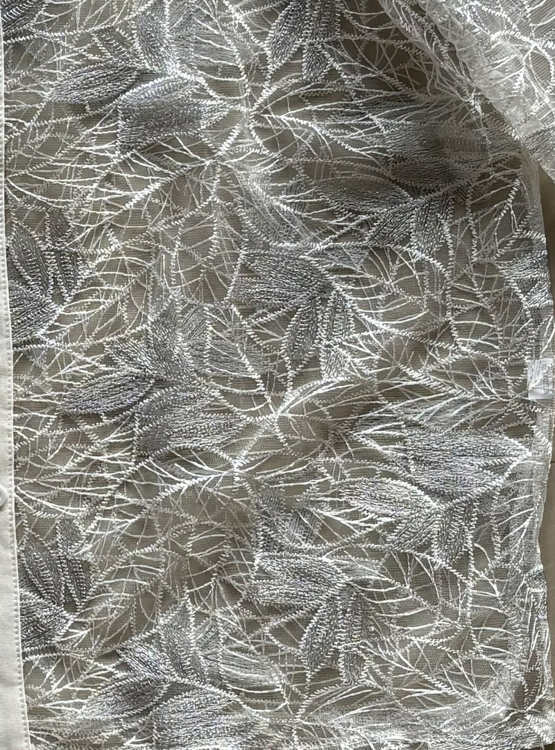 Leaf Embroidered Shirt