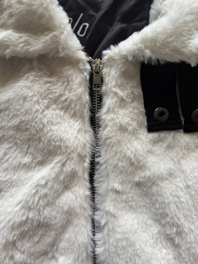 Furry high neck jacket