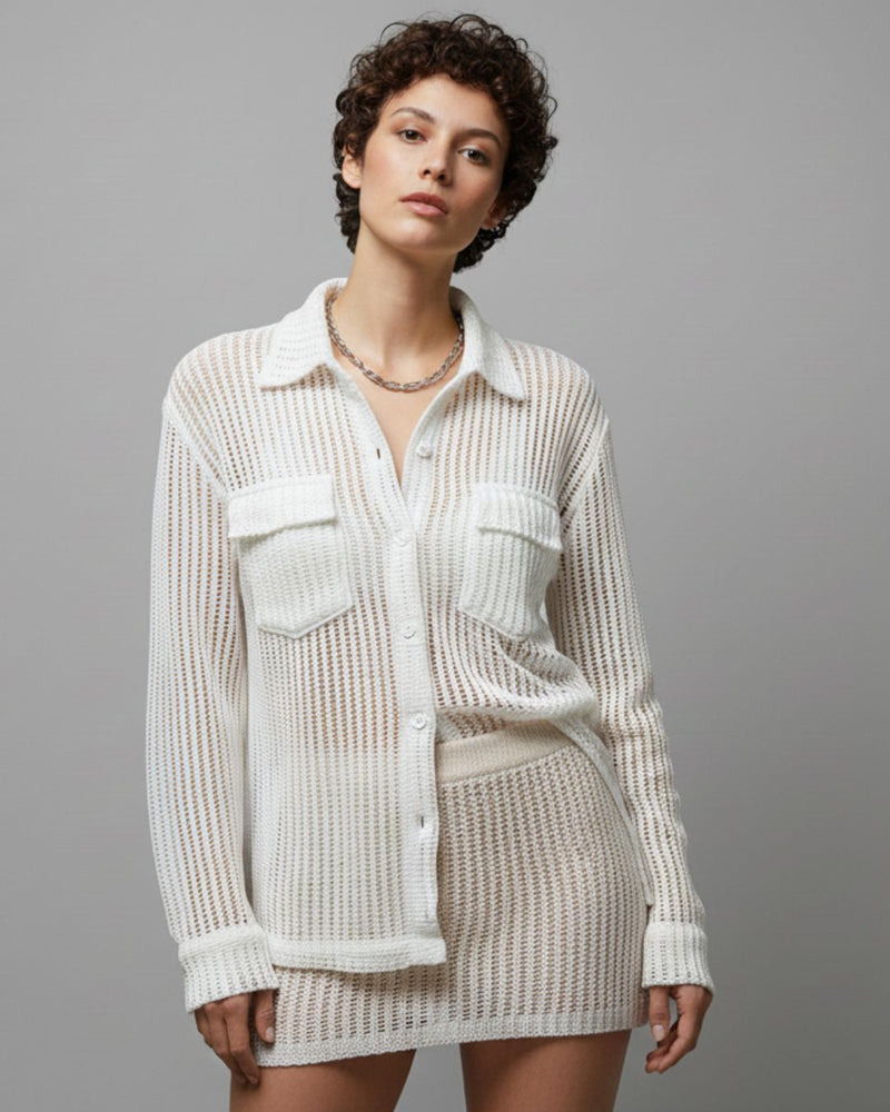 White knitted Shirt