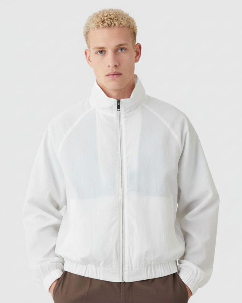 White high neck jacket